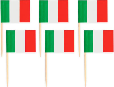 50x Cocktailprikkers Italië - Hapjes Cocktail Tapas Zomer Terras
