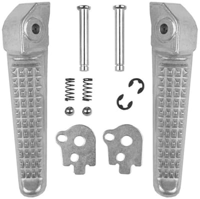 Cosensi- Voetsteun Hoogwaardige Aluminiumlegering - Voetsteun Motorfiets - Voetsteun CBR600F - Voetsteun CB400 - Eenvoudig te Installeren - Zilver - Motorfiets Voetsteunen