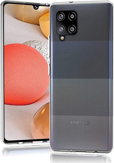 HB Hoesje Geschikt voor Samsung Galaxy A42 5G - Transparant - Siliconen Back Cover