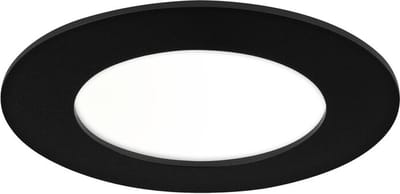 LED Downlight Premium Line 12cm zwart 9W 4000K IP44 dimbaar