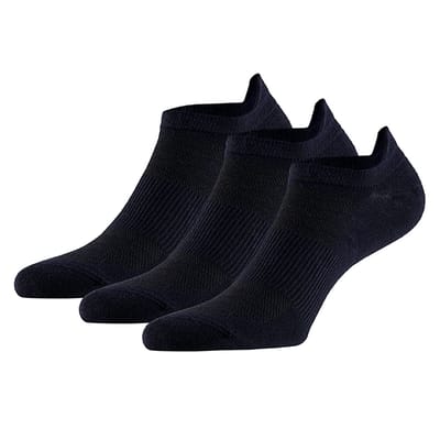 Apollo - Bamboe sneakersokken met mash - Navy Blauw - Maat 35/38 - Naadloze sokken - Bamboe sneakersokken dames