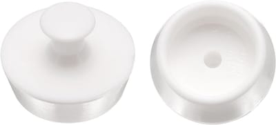 Afvoerstop Set - Badstopper Keuken - Water Dicht Houden - Flexibel Siliconen Materiaal - 32-34mm Diameter - Wit