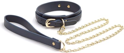 Halsband met Ketting Bondage Couture - Blauw*