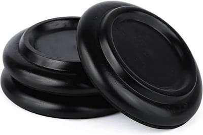 Set van 3 Houten Vleugel & Piano Rolbekers voor Vloerbescherming