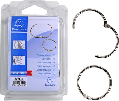 Exacompta 10x Blister 10 breekringen - diameter 38mm - - 20914E