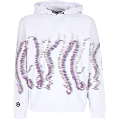 Lichtgewicht sweatshirt met capuchon voor heren Fuzzy hoodie wit