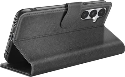 Zanae, Hoesje geschikt voor Galaxy A05s - Wallet Case & Magneetsluiting, Zwart