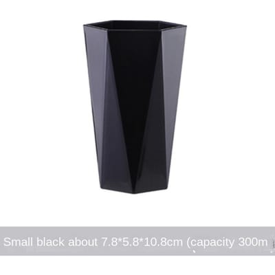 Duurzame PP Badkamer Bekers Tandenborstel Tandpasta Beker Mondwater Beker Thuis Reizen Solide Tandenborstelhouder Beker Drinkware Gereedschap 300ml zwart