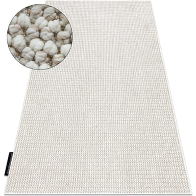 Kleden Rugsx Tapijt CASABLANCA LOOP wit / beige lus, 60x100 cm