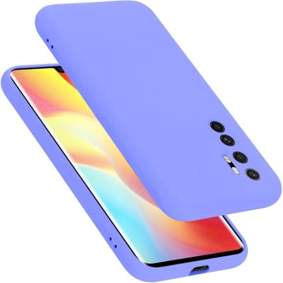 Cadorabo Hoesje geschikt voor Xiaomi Mi NOTE 10 LITE in LIQUID LICHT PAARS - Beschermhoes gemaakt van flexibel TPU silicone Case Cover
