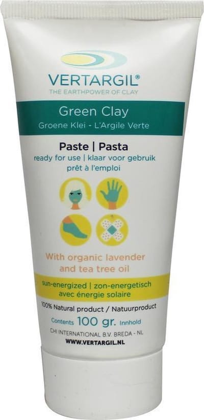 Vertargil Groene Leem Tube - 100 gr - Bodycrème