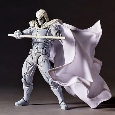 Moon Knightltech Actiefiguur - 16cm Marc Spector Verzamelsieraad Model Speelgoed Voor Verjaardagscadeaus gray