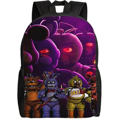 FNAF Horror Game Rugzak Outdoor Stijl Rugzakken Dames Streetwear Middelbare School Tassen Op Maat Grote Rugzak as picture