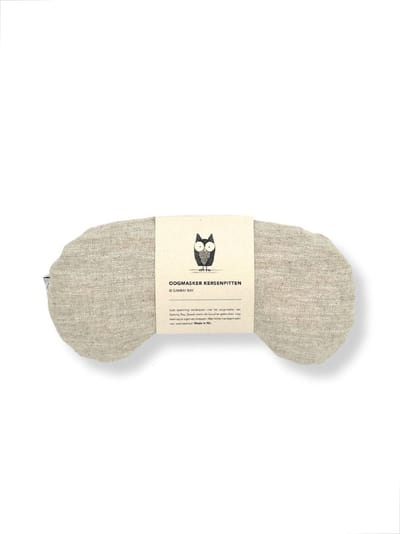 Oogmasker warmtekussen - Beige - Duurzaam cadeau - Kersenpitten - Meditatiekussen - Oogkussen - Yoga - Meditatie - Ontspanning - Migraine