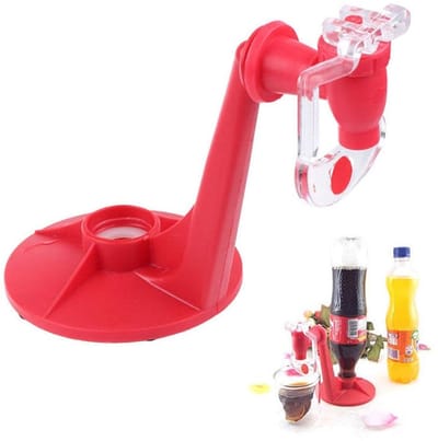 Allecto - Drankdispenser voor Koolzuurhoudende Dranken - Frisdrankdispenser - Handdruk Type - Rood - Drinkfonteinen voor Party - Ideaal voor Thuisg..