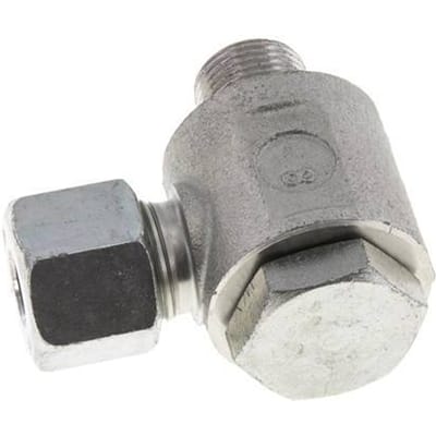 10S & G3/8'' Verzinkt Stalen Swivel Joint Snijringkoppeling Buitendraad 400bar Draaibaar ISO 8434-1