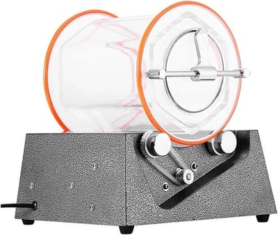 Sieraden Polijstmachine - Oppervlakte Polijstmachine - Sieraden Afwerken - Dubbele Rotatie Richting - 5kg Capaciteit - Zilverkleurig