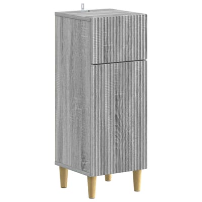 vidaXL - Badkamer - Opbergkast - ARNHEM - Grijs - Sonoma - 30 - x - 31 - x - 80 - cm