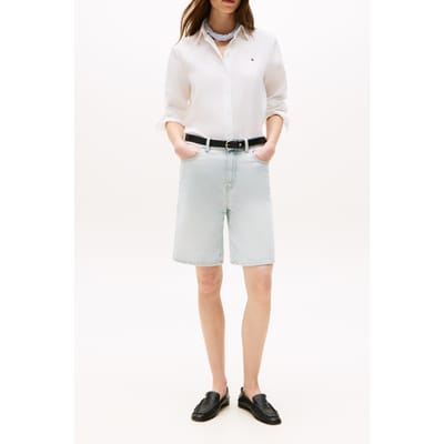 Tommy Hilfiger Essential Linen Relaxed Ls Shirt Optic White Größe: 42 | Business hemden Outlet | Damen | Weiß
