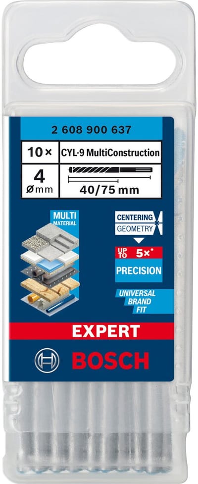 Bosch 10x Expert CYL-9 MultiConstructie boormachine 4 x 40 x 75 m...