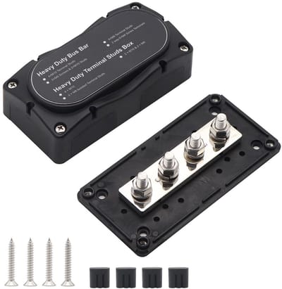 Heavy Duty Stroomverdeelblok 300A voor 12V-48V | Busbar voor Auto, Boot, Camper en Caravan
