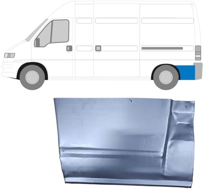 Reparatiepaneel achterspatbord voor Citroen Jumper 1994-2006 / Links