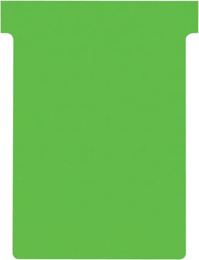 Nobo T-planbordkaarten index 3, ft 120 x 92 mm, groen 5 stuks