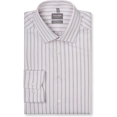 OLYMP Luxor 24/Seven Overhemd, Comfort Fit, New Kent, Lichtroze