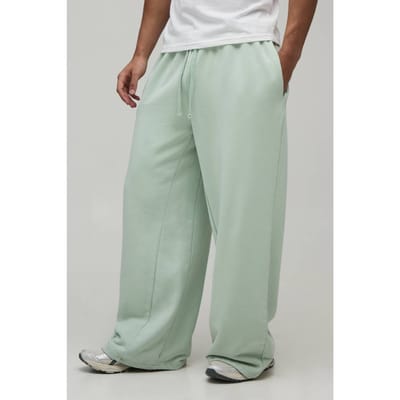 Balloon Fit Gewassen Loopback Joggingbroek | Sage | Size Small