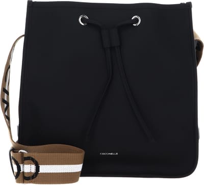 COCCINELLE Leren Schoudertas Raquel Crossbody Bag Noir / Cuir Zwart