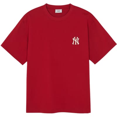 MLB New York Yankees FW25 Zodiac Paard Ronde Hals Katoenen Pullover Korte Mouwen T-shirt Unisex T-shirt 3ATSQ0161-50RDD M brown