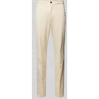 Slim fit chino met paspelzakken, model 'CHELSEA'