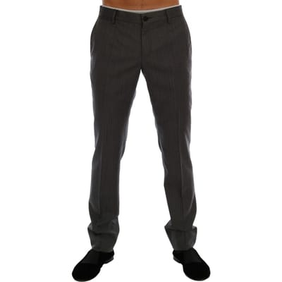 Klassiek Pasvorm Pinstripe Broek