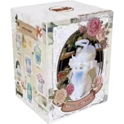 Mooie Konijn Konijn Draak Fantasie Biologie Tweede Generatie Kat Draak Magische Academie Serie Ornamenten Pluche Verrassing Blind Box Schattig white