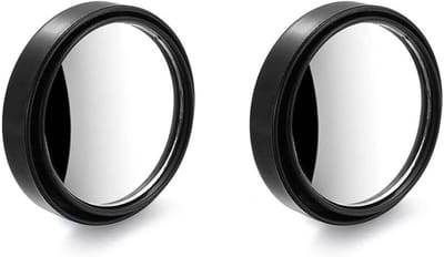 Dailygoods- Dodehoekspiegel Auto - Verstelbaar - Ronde Blindpuntspiegel - 360° Draaibaar - Hoogwaardig Glas - ABS Behuizing