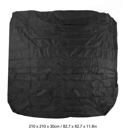 Dailygoods - Waterdichte Hot Tub Cover - Regendicht - Vierkant 210x210 cm - Zilver Gecoat Polyester - Bescherming tegen Weerselementen - Geschikt voor