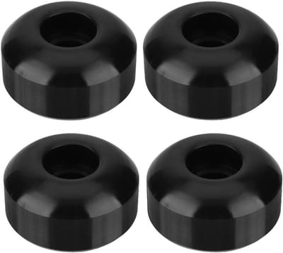 Skateboard Wielen - Skatewielen Longboard - Soepel Rijden - Hoge Veerkracht PU - 52x30mm 4 Stuks - Zwart