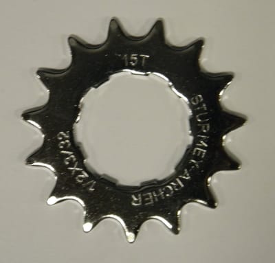 Sturmey Archer Cassette Tandwiel 15t 3/32 Plat Zilver
