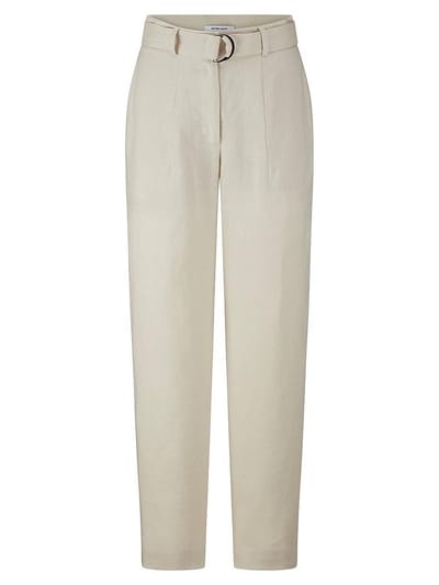 Enkellange Wide Fit-broek Van Peter Hahn beige