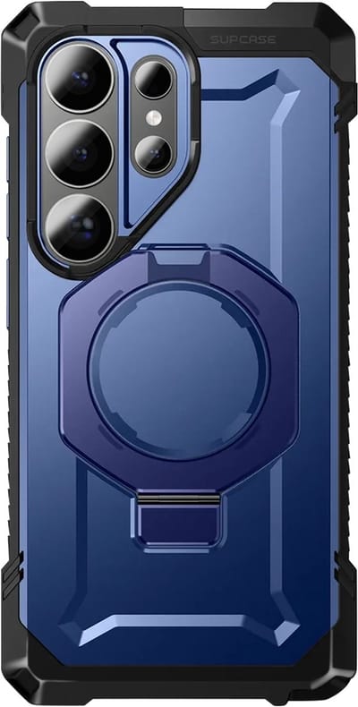 SUPCASE Hoesje Geschikt voor Samsung Galaxy S26 Ultra | Unicorn Beetle Grip | Compatibel met MagSafe / Qi2 | Magnetische Back Cover | Militaire Standaard | Kickstand | Blauw