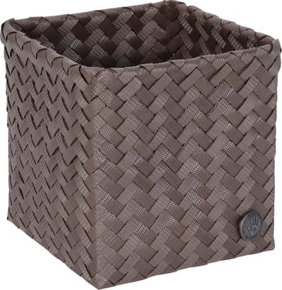 Handed By - Opbergmand - Mand - Organizer - Woonkamer - Kinderkamer - Badkamer - Babykamer - Top Fit square 15 - bruin - taupe