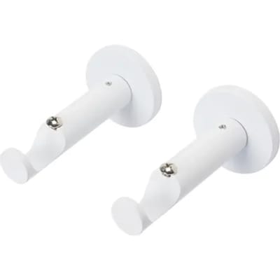 Decomode - Gordijnsteun - Metaal - Wit Hoogglans - Dia. 20mm - 2 Stuks