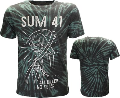 Sum 41 Reaper Dip Dye T-Shirt - Officiële Merchandise - S