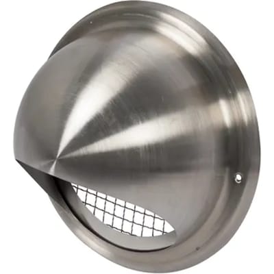 Sencys Overdrukrooster Bol Ø150mm Rvs