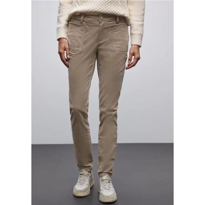Corduroy broek in casual pasvorm