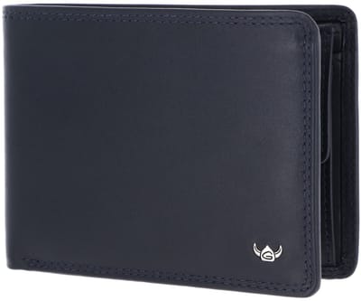 Golden Head Leren portemonnee Polo RFID Protect Scheintasche 1339 Marineblau donkerblauw
