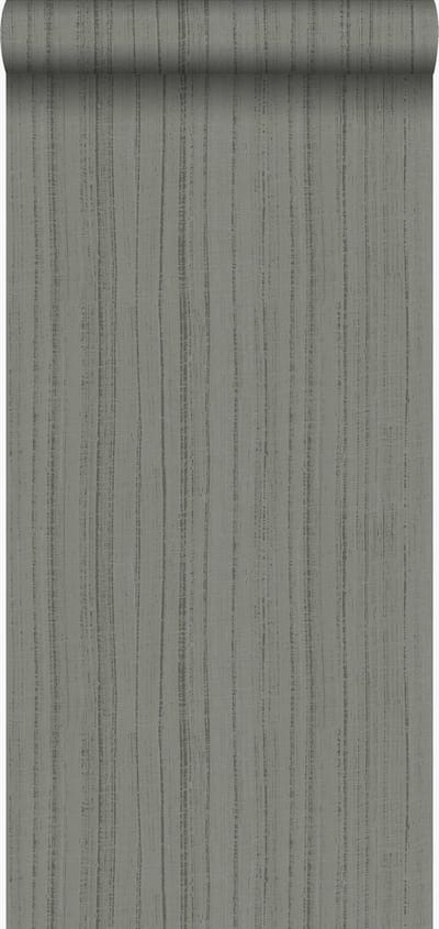 Origin Wallcoverings behang strepen structuur taupe - 53 cm x 10.05 m - 345946