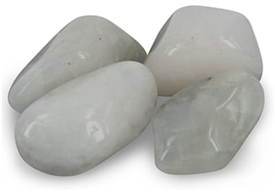 Petaliet wit trommelstenen 100 gr. (mt3)