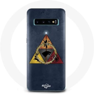 Coque - Game of Thrones - Samsung Galaxy S10 - Souple - Triangle Logo Baratheon - Mixte