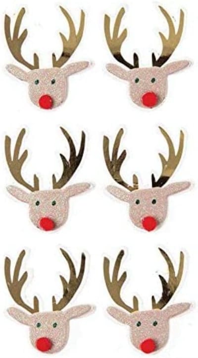 Rico Design 99001.80.48, Papier, Bruin, Goud, Rood, Hert, Kerstmis, 1 vel
